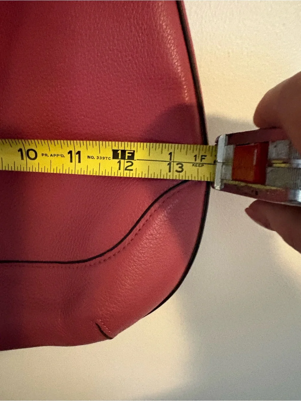 Petal  pink pebble, leather Coach Amber hobo bag